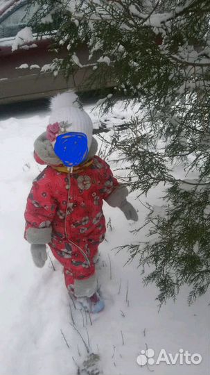 Комбинезон зимний на 6-12 мес