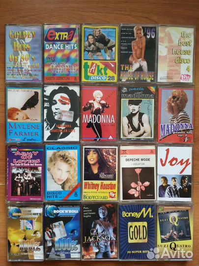 Аудио кассеты с записью 90х