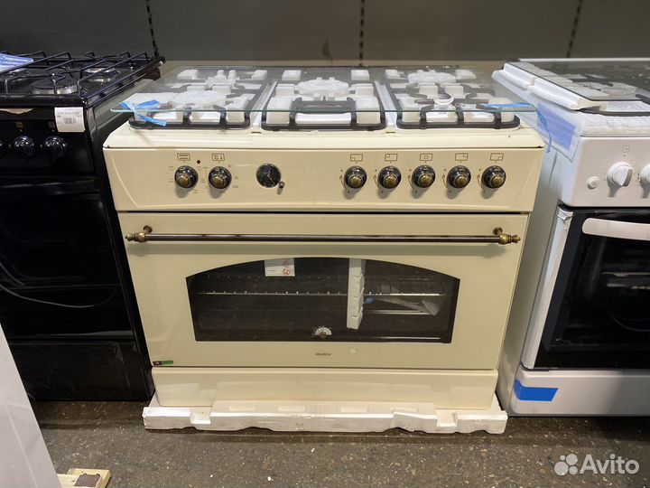 Газоэлектрическая плита новая 5 конфорок