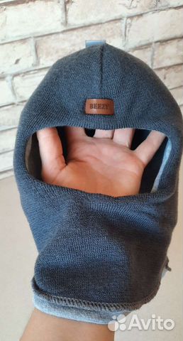 Шапка шлем для мальчика