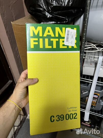 Фильтр воздушный audi Q7 VW toureg C39002 mann