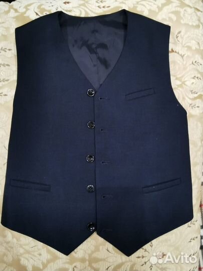 Жилет школьный синий