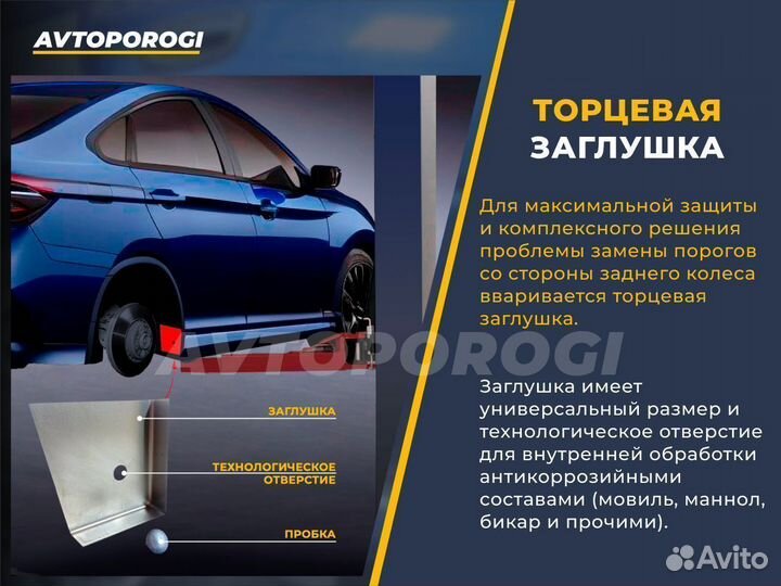 Ремонтные пороги Mitsubishi Pinin 1