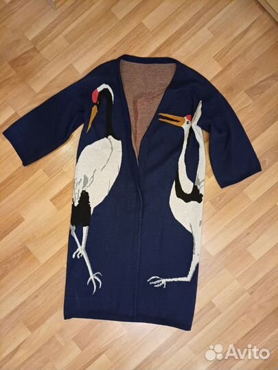 Кардиган ветровка кашемир/пэ/хлопок