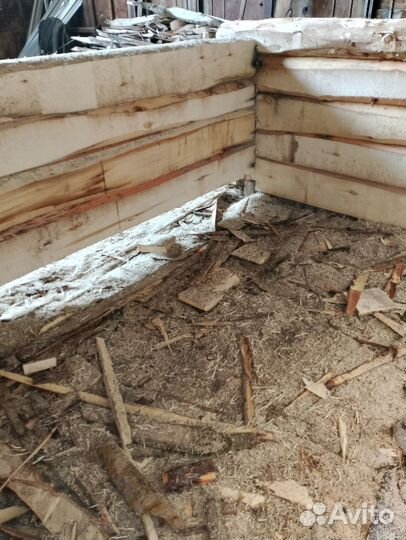 Сруб бани из осины