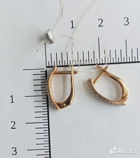 Золотые серьги 585 пробы. Арт.152