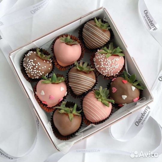Клубника в шоколаде в коробочке 9