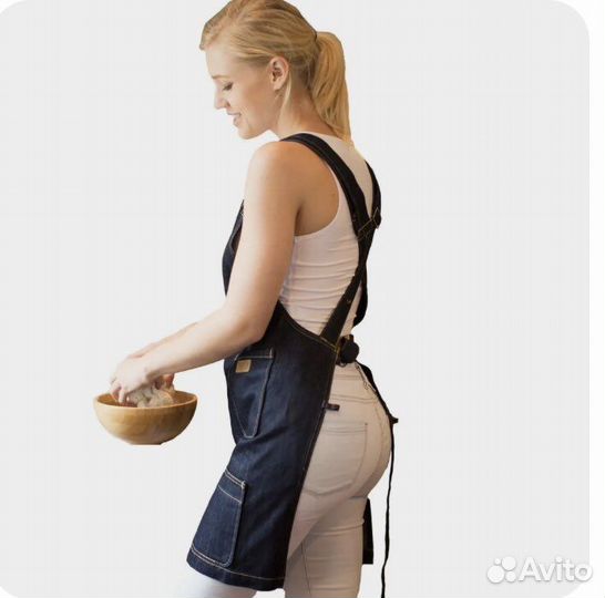 Фартук джинсовый унисекс хлопок