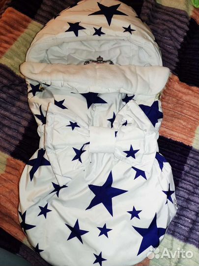 Конверт на выписку для мальчика весна осень