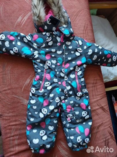 Зимний комбинезон для девочки 86
