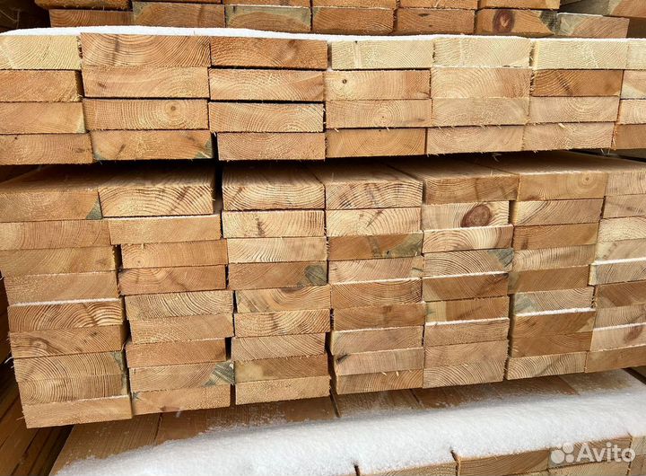 Доска обрезная 25х100х6000мм от производителя