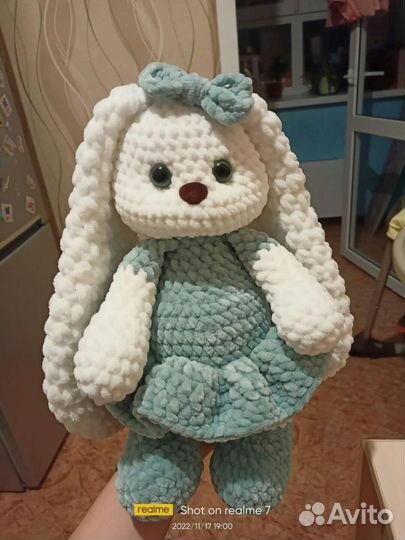 Зайка, Мишка мягкая игрушка, ручной работы