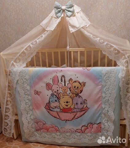 Детская кроватка Аскона с маятником и ящиком