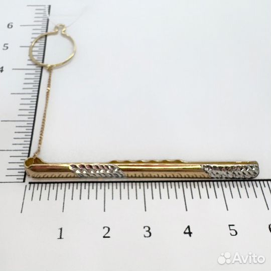 Золотой зажим для галстука