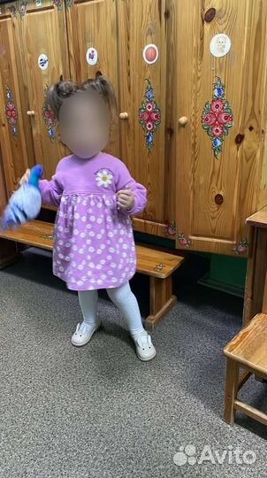 Теплое платье для девочки 86