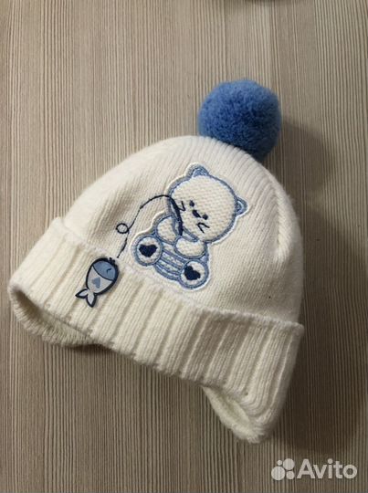 Шапочка осень-весна на 2-4 мес