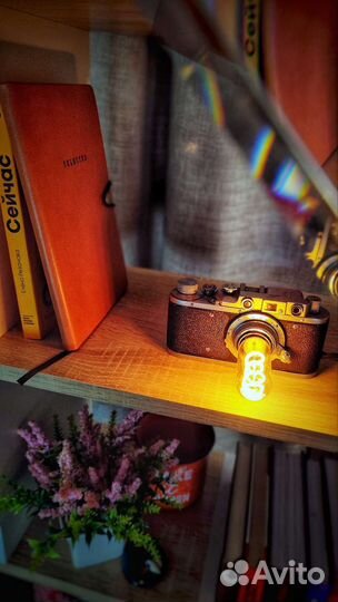 Светильник настольный из фотоаппарата в стиле Лофт