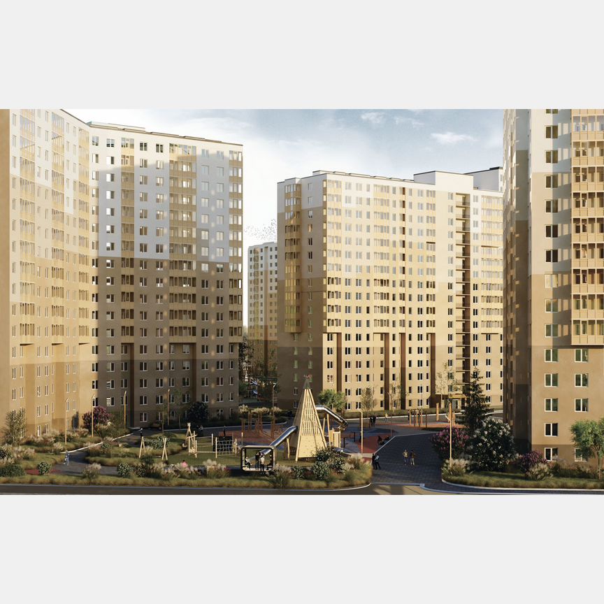 2-к. квартира, 61,9 м², 12/17 эт.