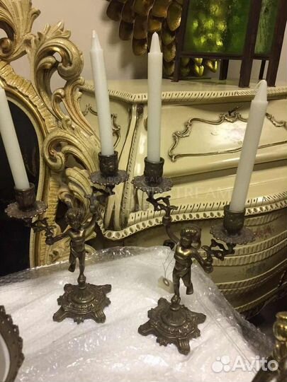 Старинный подсвечник 2 шт