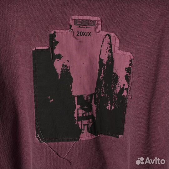 Худи cavempt бордовое