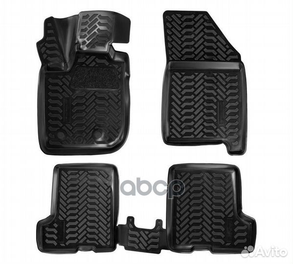 Ковры в салон (3D с подпят. с вещ.ящиком) для L