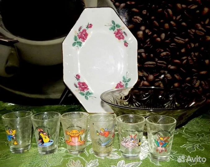 Граненые стаканы и стопки