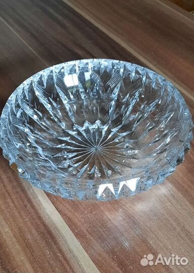 Хрустальная ваза салатница фруктовница