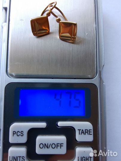 Золотые серьги СССР 585
