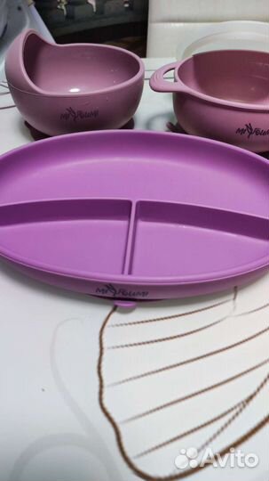 Силиконовая детская посуда Miyoumi