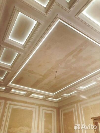 Потолочные карнизы с подвеской