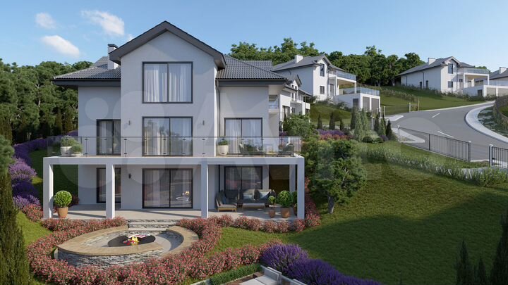 Коттедж 219 м² на участке 6,9 сот.