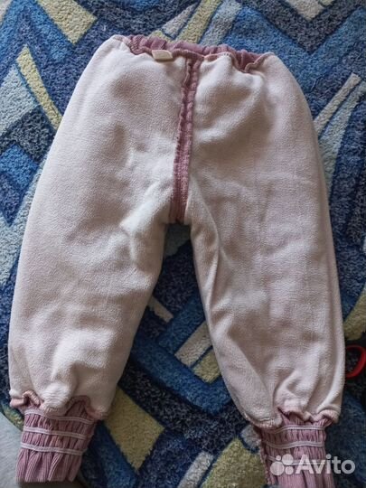 Вельветовые брюки для девочки 92