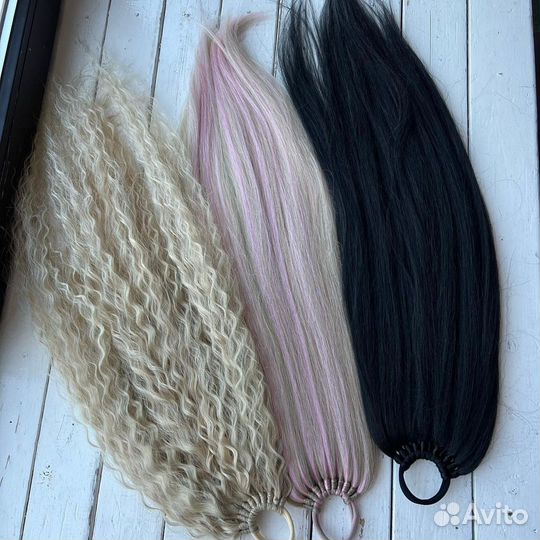 Накладной хвост шиньон