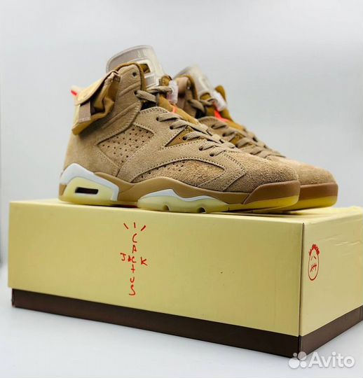 Кроссовки Nike air jordan 6 travis scott