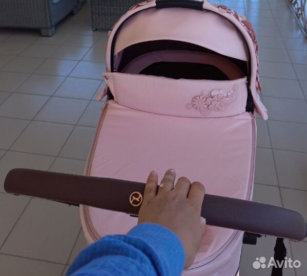 Cybex priam 4 fe simply flowers pink спальный блок