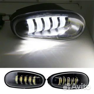 Led противотуманные фары на chevrolet lanos 100 w
