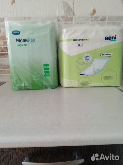 Пеленки одноразовые 60х90 30 штук пачка