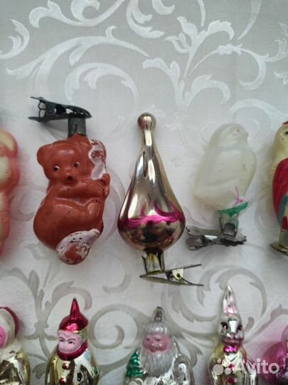 Елочные игрушки СССР на прищепке