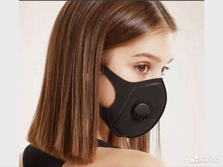 Маска защитная с клапаном из неопрена