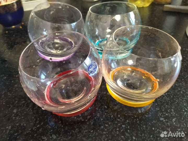 Бокалы неваляшки богемия