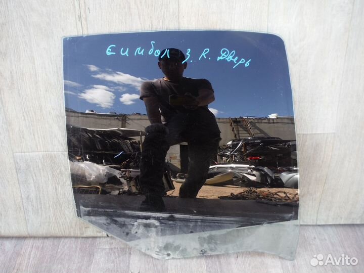 Стекло двери задней правой Renault Symbol 2005