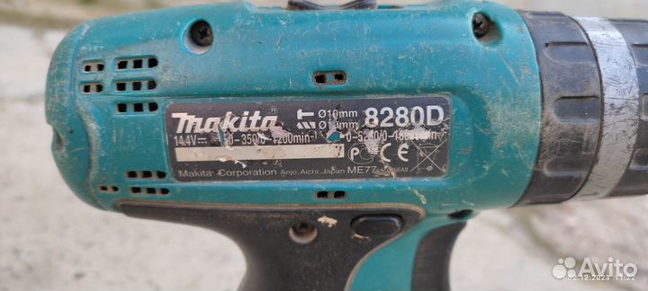 Makita 8280D ударная дрель-шуруповерт Li-ion 14.4v