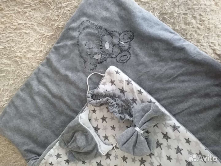 Конверт на выписку для мальчика весна осень