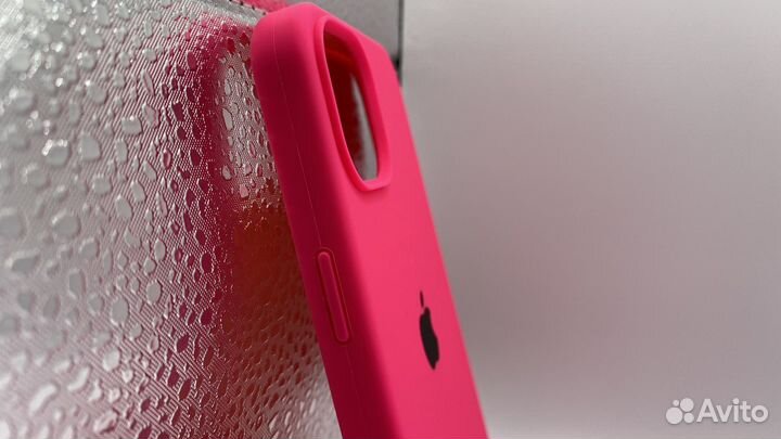 Чехол на iPhone 14 Silicon Case Shiny Pink