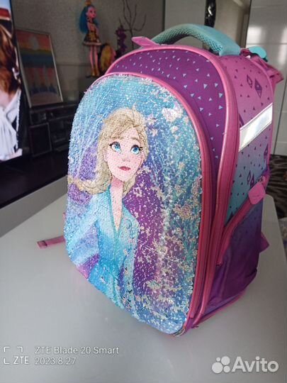 Рюкзак школьный ортопедический для девочки,пайетки