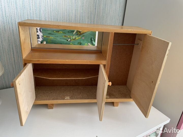 Игрушки СССР мебель, шкафчик для одежды игровой