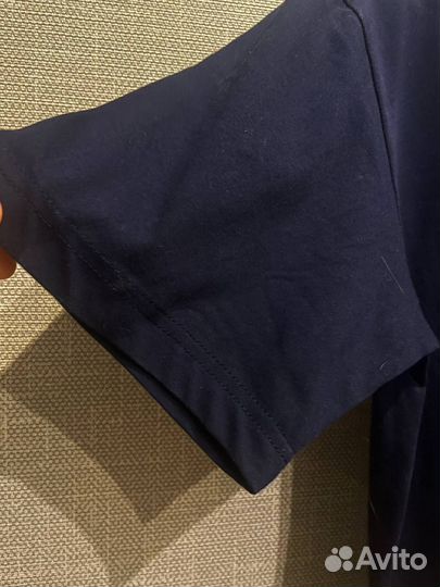 Мужская темно-синяя хлопковая футболка Anjelik 58