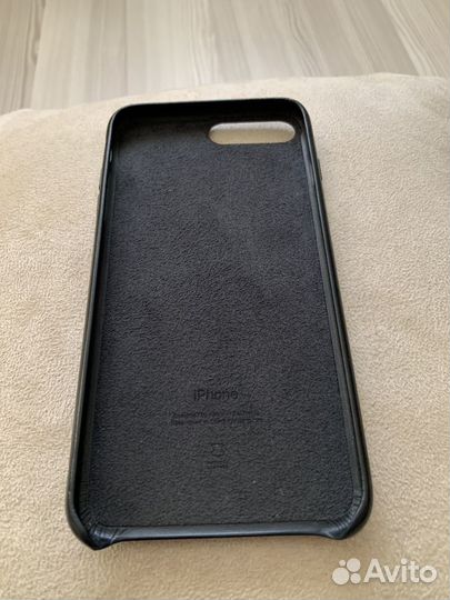 Оригинальный кожаный чехол на iPhone 8+