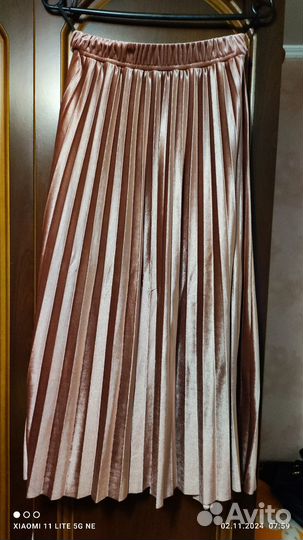 Юбка бархат