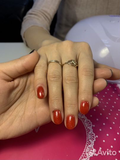 Модель на маникюр/педикюр с покрытием